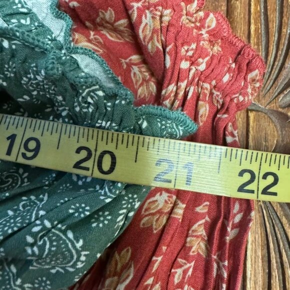 Patrons of Peace Dress,2 Summers each,green,red, size M,long,short sleeves.! - Picture 14 of 16
